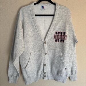 Vintage 90s Northwest Sweatshirt Button Cardigan
